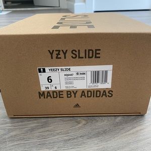 Glow Green Yeezy slides size 6